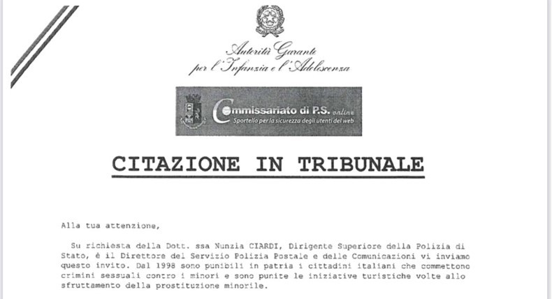 Citazione in tribunale